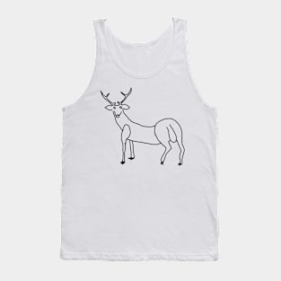 Little Deer Doodle Tank Top